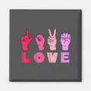 Search for hand sign magnets Language