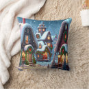 Search for christmas village pillows Blue