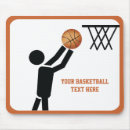 Recherche de joueur basket tapis souris Sports