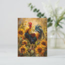 Recherche de vintage coq cartes postales Fleurs