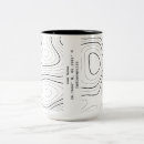 Recherche de topographique tasses Noir et blanc