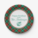 Search for plaid christmas plates Festive