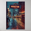 Search for vintage houston posters Illustration