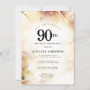 Search for abstract birthday invitations Gold