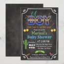 Search for mexican baby boy shower invitations Chalkboard