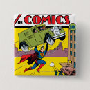 Search for action comics buttons Man of steel