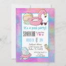 Search for flamingo pool party invitations Summer