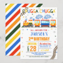 Search for two two train birthday invitations Boy 2nd birthday