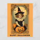 Search for witch pumpkin postcards Retro