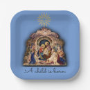 Search for religious christmas paper plates Bible verse