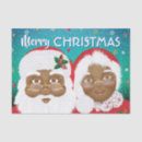 Search for african american tissue paper Black santa