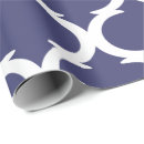 Recherche de quatrefoil marocain papier cadeau Bleu marine
