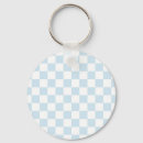 Search for blue plaid pattern keychains Blue and white