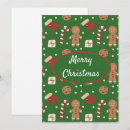 Search for gingerbread man christmas cards Green