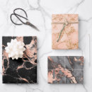 Search for black and rose gold wrapping paper Marble