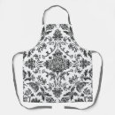 Search for vintage botanical print aprons Black and white