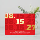 Search for red gold save the dates Unique