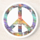Recherche de signe paix dessous de verres Hippie