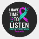 Search for awareness ribbon stickers Suicide prevention