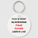 Search for musician round keychains Pianist