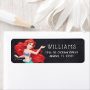 Search for the little mermaid return address labels Girl birthday