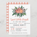Search for sweet little peach baby shower invitations Floral