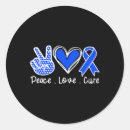 Search for peace love cure stickers Faith