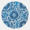 Search for vintage pattern stickers Blue