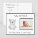 Search for bear birth announcement cards Newborn