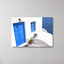 Search for santorini canvas prints Blue