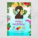 Search for luau 2nd birthday invitations For kids