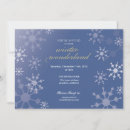 Search for snowflake 7x5 invitations Blue
