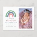 Recherche de rainbow birth announcement cards Naissance