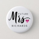 Search for bride to be buttons future mrs