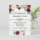 Search for wood grain wedding invitations Floral
