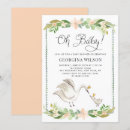Search for swan baby shower invitations Gender neutral