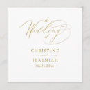 Search for white and gold wedding programs Chic