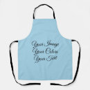 Search for blank aprons Blue