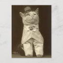 Recherche de chat vintage cartes postales Bizarre