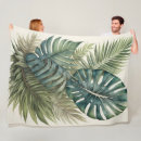 Search for monstera leaf blankets Watercolor