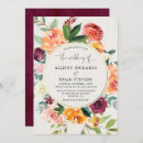 Search for rustic burgundy wedding invitations Autumn
