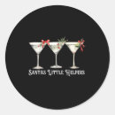 Search for little helper stickers Retro funny santa