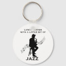 Search for musical rounded keychains Jazz music