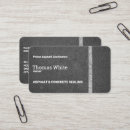 Search for asphalt business cards Blacktop