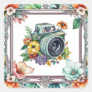 Search for camera square stickers Vintage