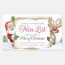 Search for red nose reindeer stickers Santa claus