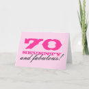 Search for 70th for women birthday cards Seventieth