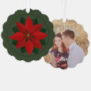 Search for poinsettia ornaments Seasons greetings