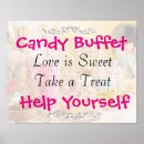 Search for candy buffet signs Pink