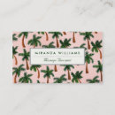 Recherche de motifs palmiers cartes visite Élégant